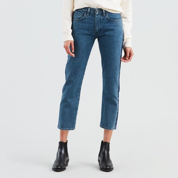Levis Made & Crafted Slim Crop Two-Tone Wash Jeans - Picture 2 of 7